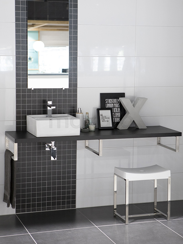 Super Uni zwart-wit badkamer - Tegel inspiratie | Maxaro GF-18